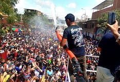 Con el tradicional “manguerazo” se inicia el carnaval en Catacaos