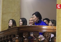 Kyara y Kaori Villanella llegan al Congreso para acompañar a Keiko Fujimori en su juramentación