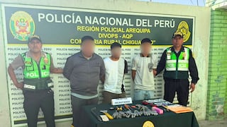 Arequipa: Caen tres presuntos ladrones que asaltaban viviendas en Chiguata