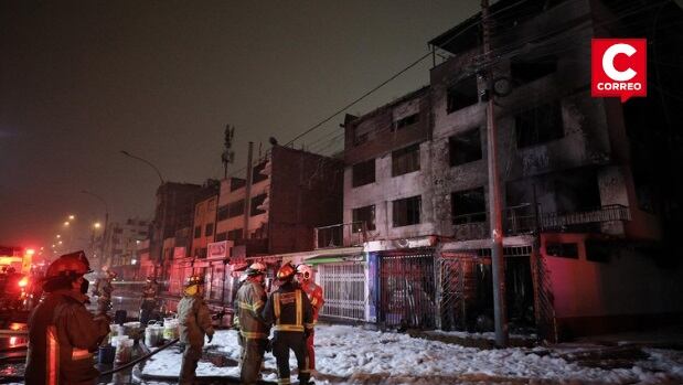 Siniestro en San Borja fue controlado por bomberos. (Fotos: Joel Alonzo/ @photo.gec)