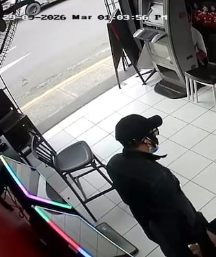 Cámara de vigilancia registró la actuación de delincuente