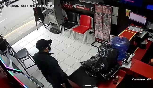 Cámara de vigilancia registró la actuación de delincuente