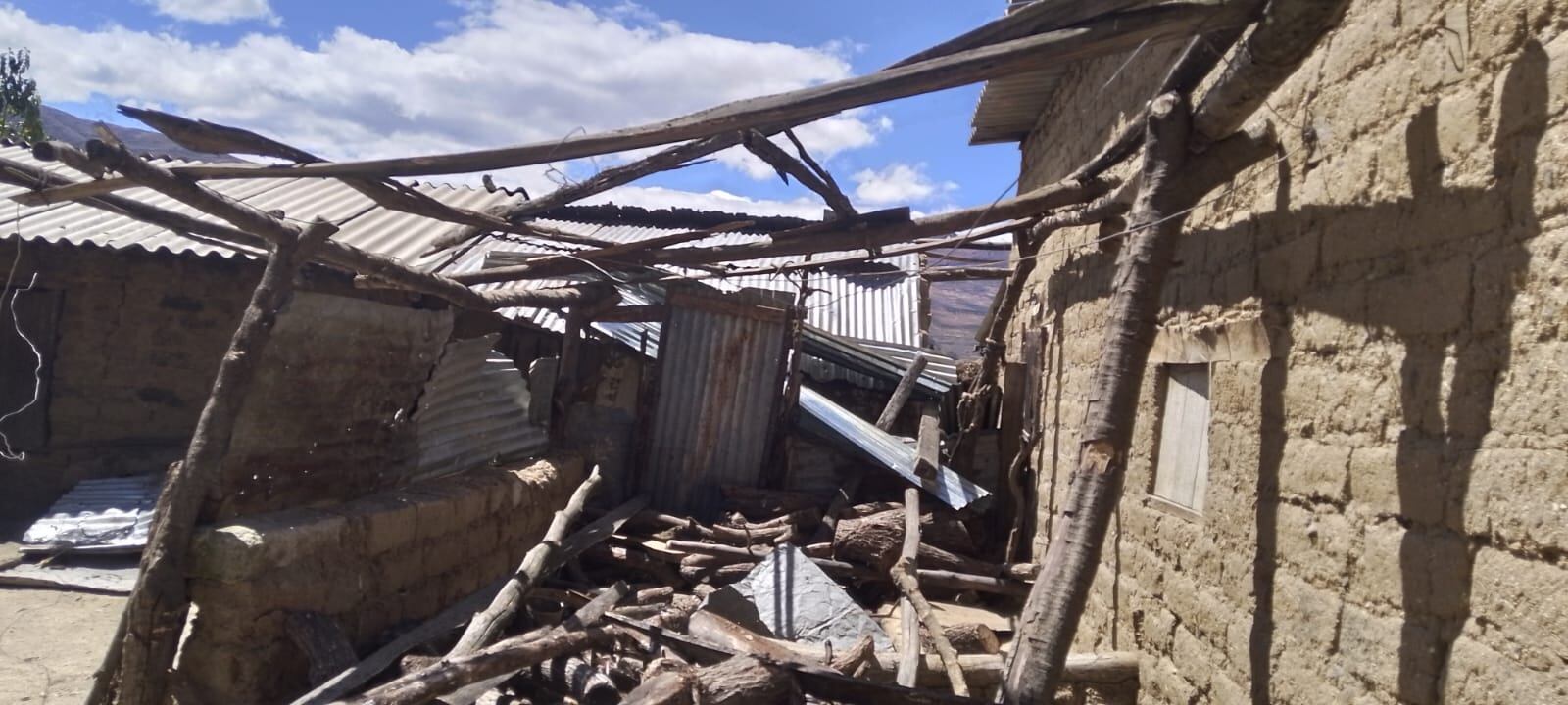 Pobladores de las provincias de Corongo y Bolognesi se vieron afectados por la fuerza de la naturaleza.