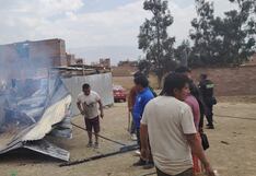 Huancayo: Taxista sale a trabajar y cuando regresa halla su casa en cenizas
