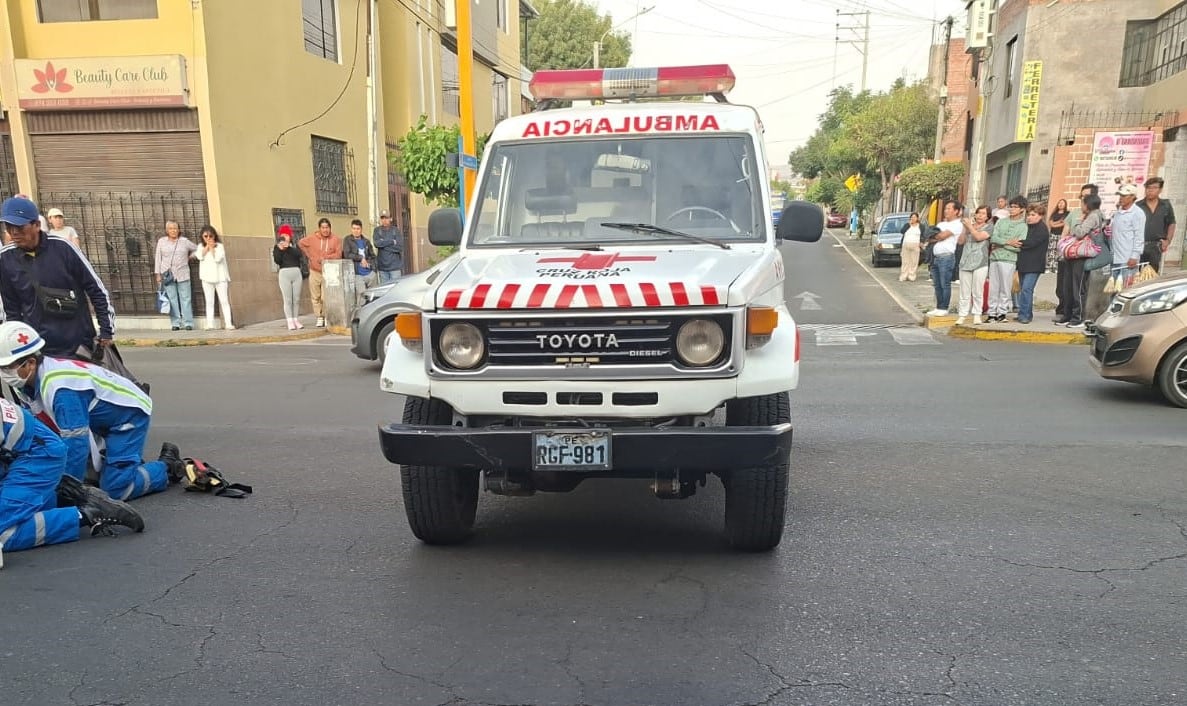 Accidente en la ciudad de Arequipa. Foto: GEC