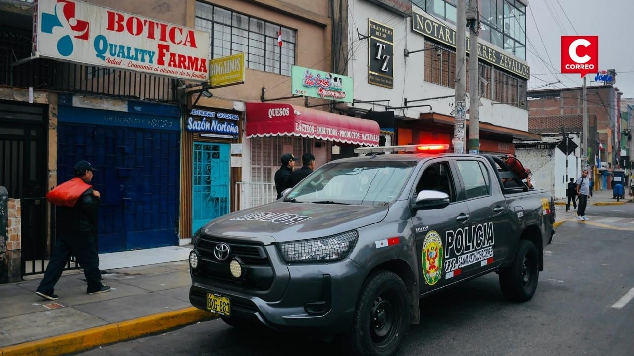 SMP: Delincuentes hacen forado en una notaría para ingresar a casa de cambio en la avenida Habich. Fotos: César.grados@photogec.com