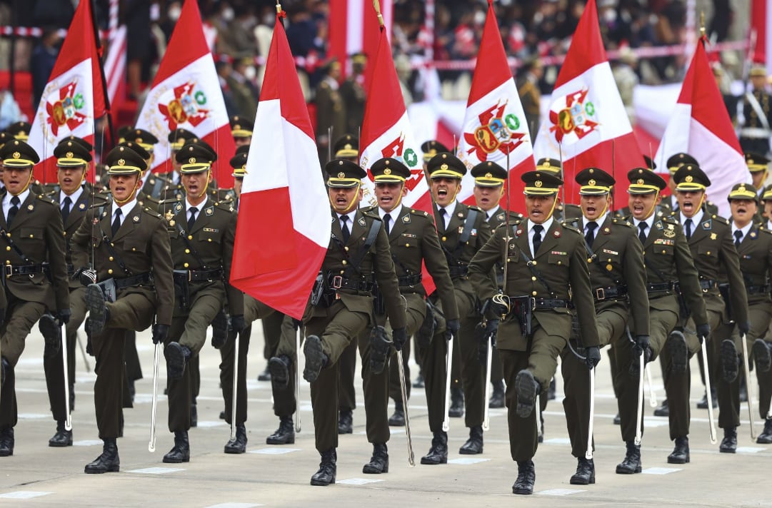 Gran Parada Militar: realizan ensayo general para el desfile del 29 de julio. (Foto referencial: Andrés Valle / Andina)