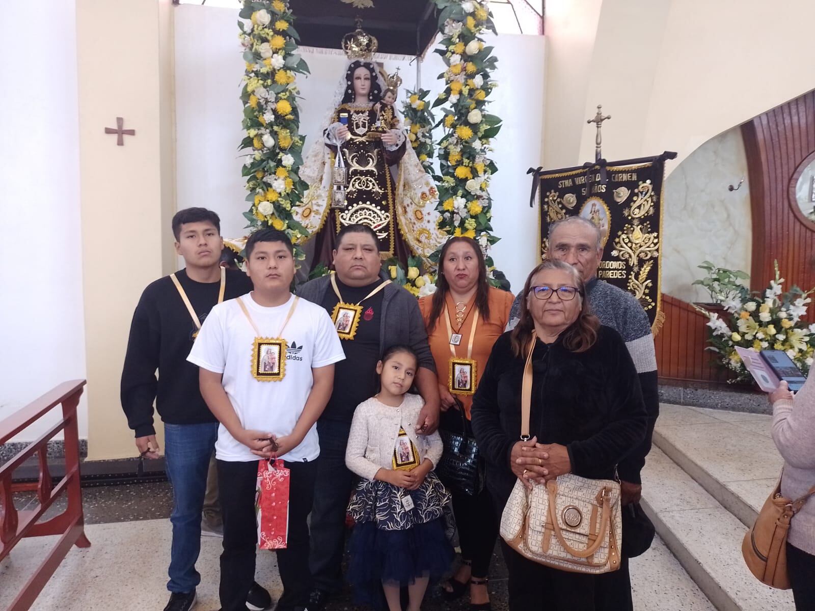 Devotos de la Virgen del Carmen festejaron por aniversario de centro poblado. (Foto: Difusión)