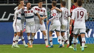 Müller anota triplete en goleada del Bayern al Fráncfort