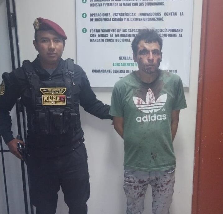 Sospechoso es investigado por el delito contra el patrimonio y tenencia ilegal de armas