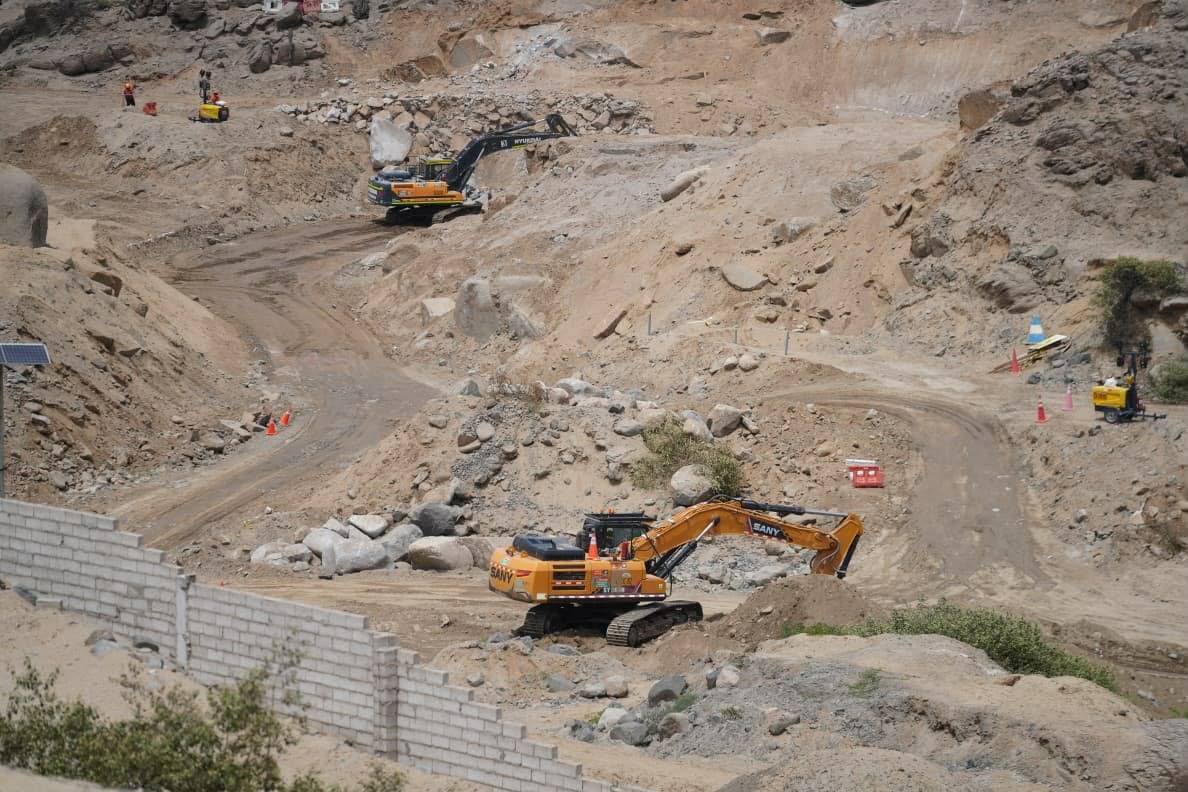 Funcionarios de ANIN y autoridades locales se constituyó a la zona de intervención en la parte baja de la cuenca en El Porvenir.