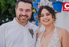 Así fue la romántica boda civil de Giacomo Bocchio y su novia Brenda Dávila (VIDEO)