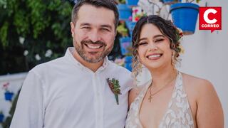 Así fue la romántica boda civil de Giacomo Bocchio y su novia Brenda Dávila (VIDEO)