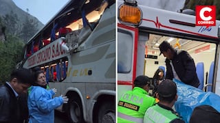 Roca cae sobre bus interprovincial y deja fallecidos y varios heridos en Pasco
