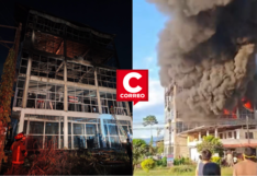 Huánuco: incendio destruye gran parte de tienda de artefactos en Naranjillo (video)