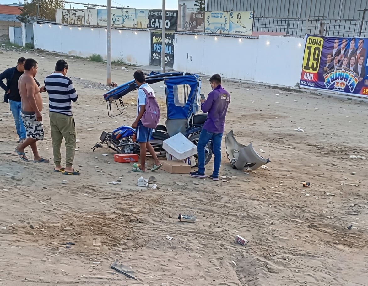 Accidente se registró en la carretera Panamericana en Sullana