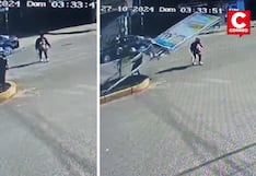Huancayo: Anuncio publicitario cae y aplasta a dos mujeres