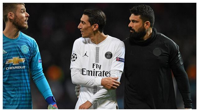 ​Manchester United vs PSG: el terrible empujón que recibió Ángel Di María (VIDEO)