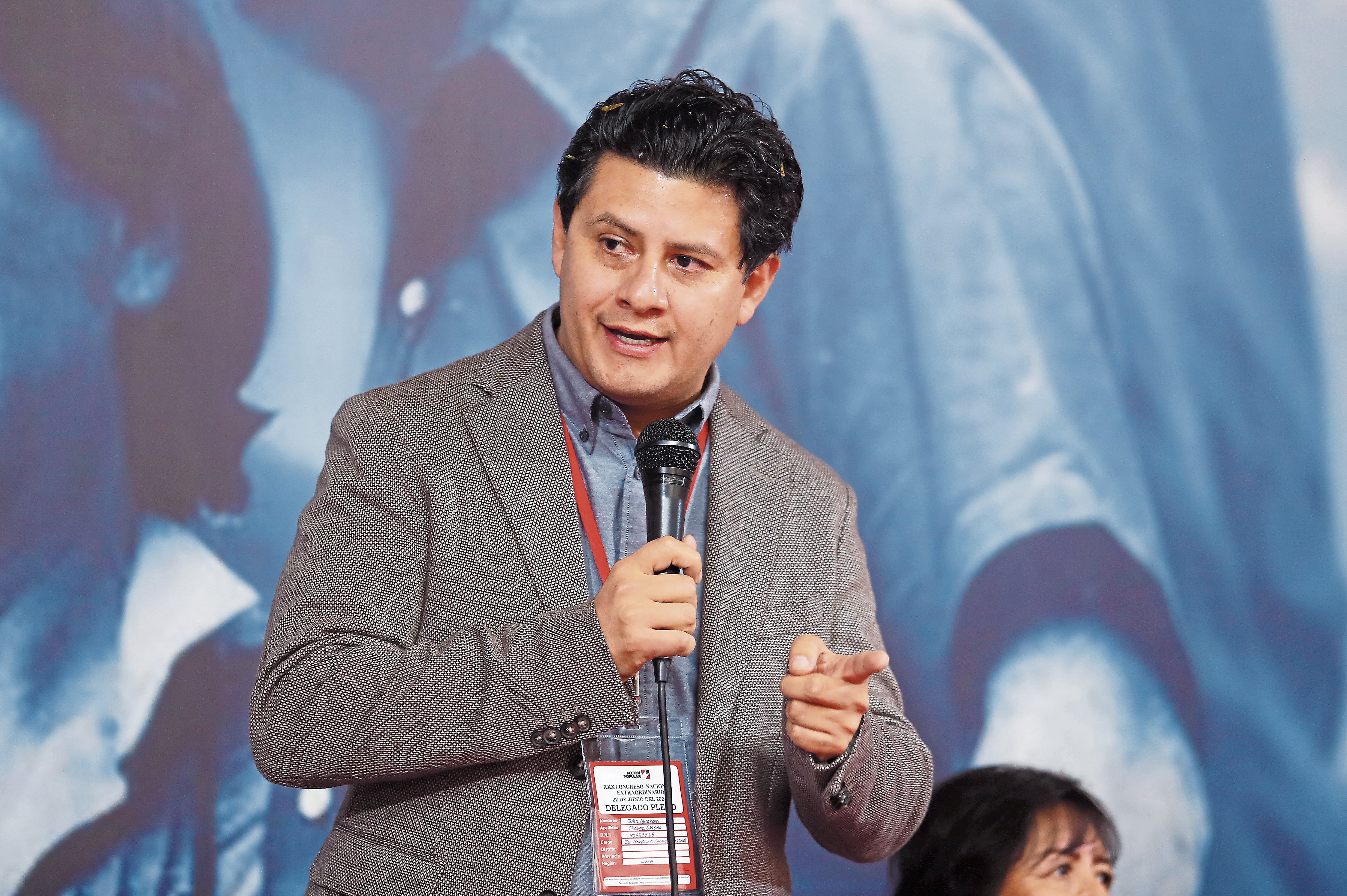 Preside la lampa y aspira al sillón de Pizarro. (Fotos: Jesús Saucedo/@photo.gec)