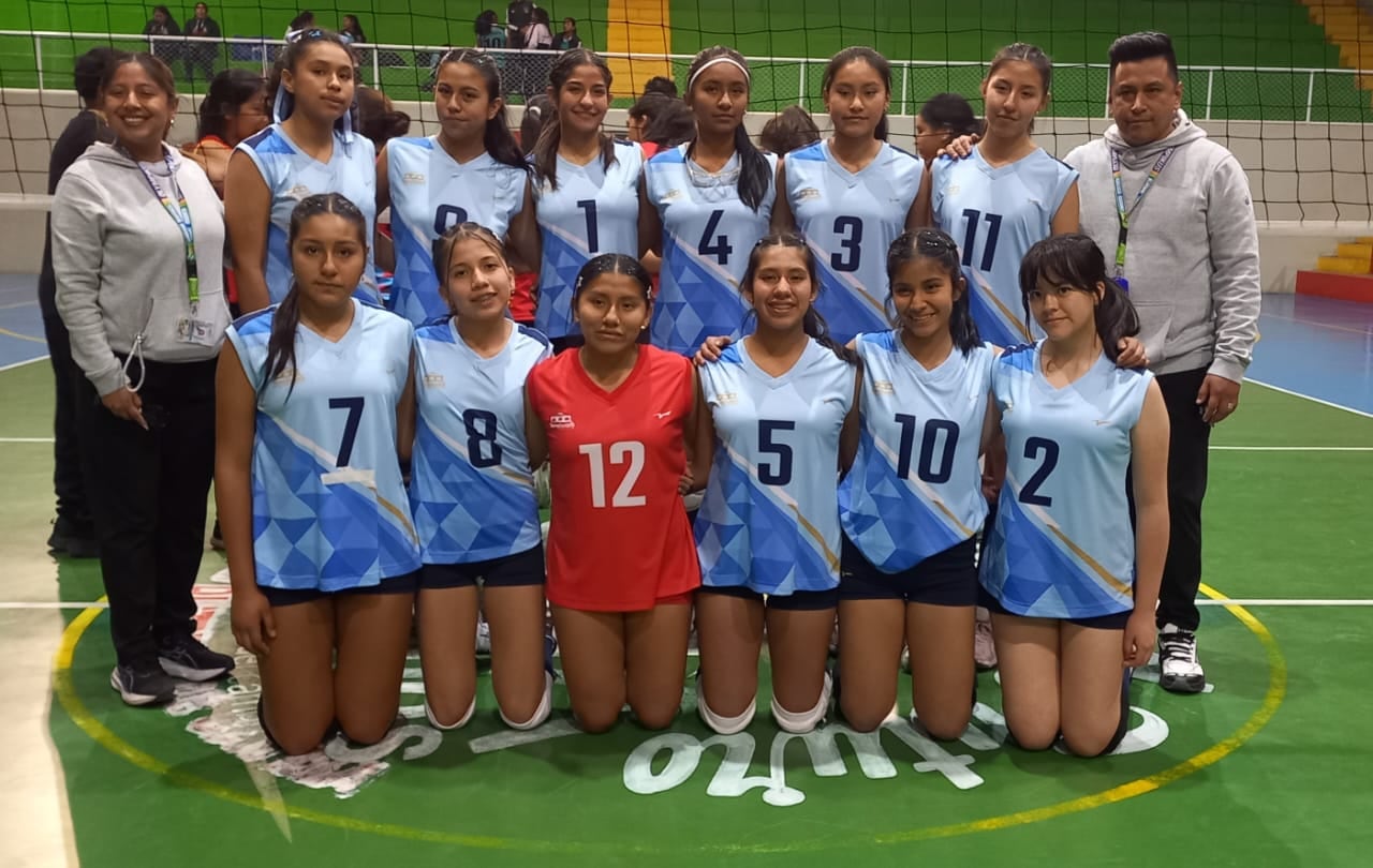 Yanahuara en torneo de vóley, categoría Infantiles U-15 Damas, en Arequipa. Foto: Liga Provincial de Voleibol de Arequipa.