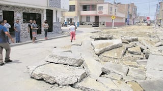 Destruyen calle en buen estado por obra de Municipalidad Provincial de Chiclayo