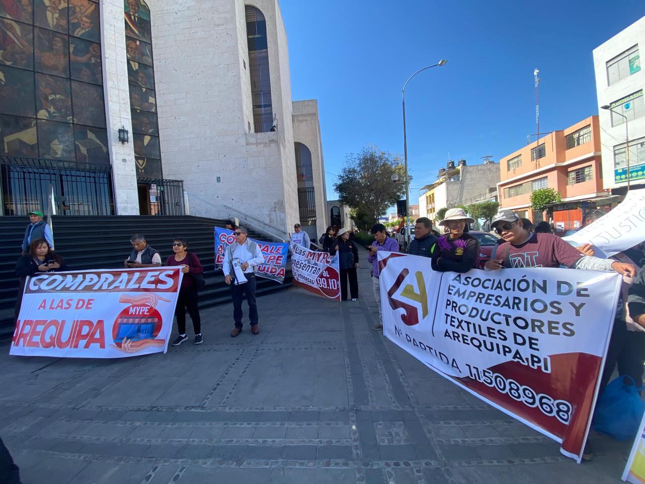 Microempresarios de Arequipa piden revisión de sentencia judicial en referencia a terrenos de parque industrial en Yura. Foto: GEC.