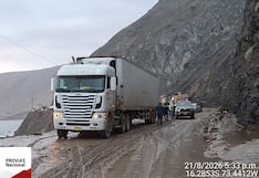 Arequipa: Se restablece el tránsito en la Panamericana Sur tras bloqueo por huaicos (VIDEO)