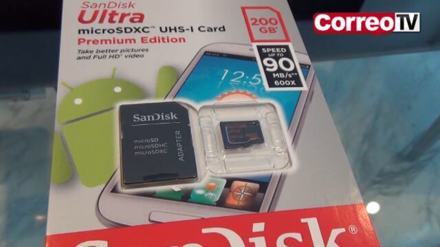 MicroSD de 200 GB conquista el mercado (VIDEO)