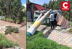 Huancayo: Árbol cae al río y provoca el colapso de postes (VIDEO)