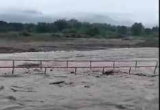 Piura: Río destruyó puente y dejó incomunicados a pobladores de Morropón