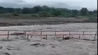 Piura: Río destruyó puente y dejó incomunicados a pobladores de Morropón