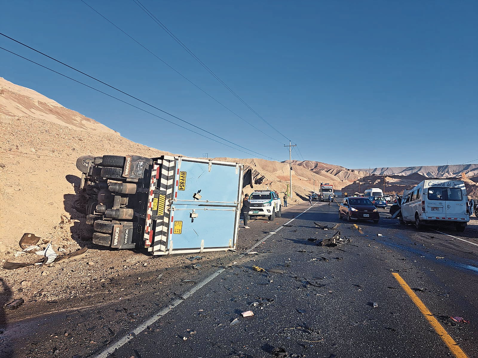 Las víctimas de accidentes en carretera son cada vez más. Foto: PNP.