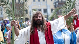 Domingo de Ramos: fieles y el Cristo Cholo recorren la Catedral y Plaza de Armas de Lima (FOTOS)