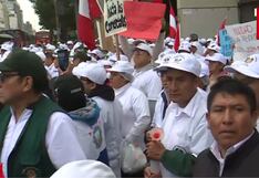 Emolienteros protestan contra reubicación impulsada por Rafael López Aliaga