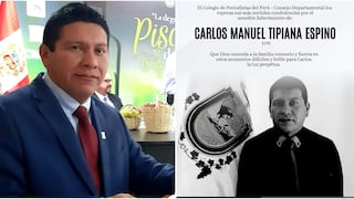 Fallece el periodista y ex prefecto regional de Ica, Carlos Manuel Tipiana Espino