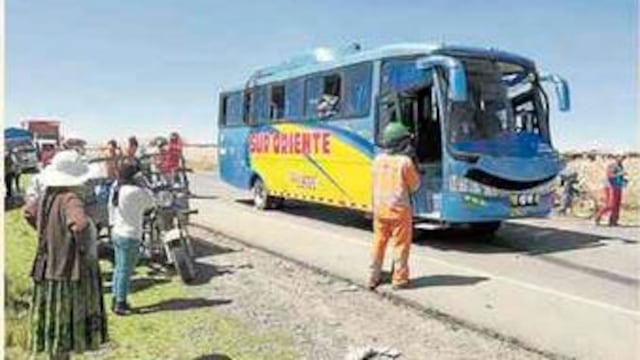 Caracoto. 16 heridos en  despiste  de bus interprovincial