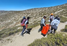 Policía auxilia a menor afectada por golpe de calor en camino al Santuario de Chapi en Arequipa