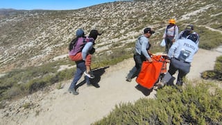 Policía auxilia a menor afectada por golpe de calor en camino al Santuario de Chapi en Arequipa