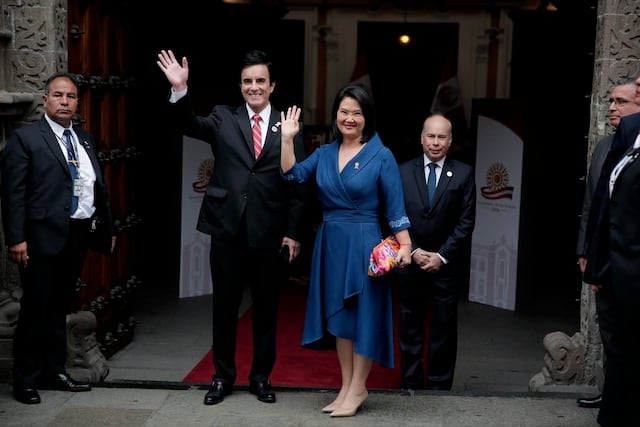 Keiko Fujimori inicia agenda de la Transmisión de Mando en Torre Tagle
