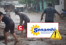 Senamhi emite alerta por lluvias que afectarán ocho regiones en las próximas 24 horas
