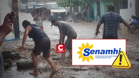 Senamhi emite alerta por lluvias que afectarán ocho regiones en las próximas 24 horas