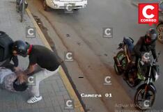 Huancayo: Delincuentes disparan a mujer en plena calle para robarle más de S/50 mil (VIDEO)