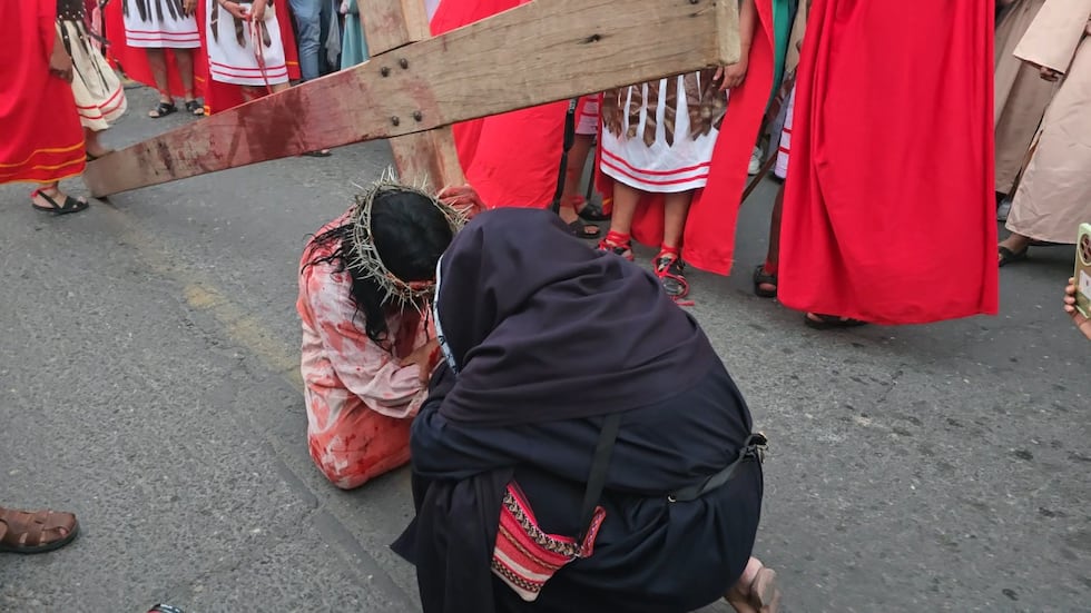 Vida, Pasión y Muerte de Jesucristo en Paucarpata, Arequipa. (Foto: Yunsu Pariapaza/@photo.gec)