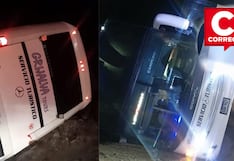 Bus que trasladaba a promoción se despista en la Carretera Central