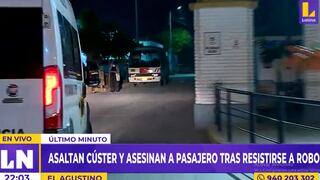 El Agustino: pasajero fue asesinado de un balazo por delincuente durante asalto a coaster