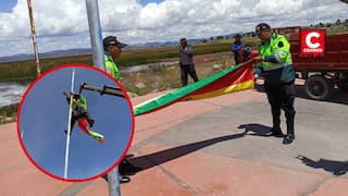 Puno: Policía y Ejército retiran bandera boliviana colocada en Isani tras alerta de pobladores