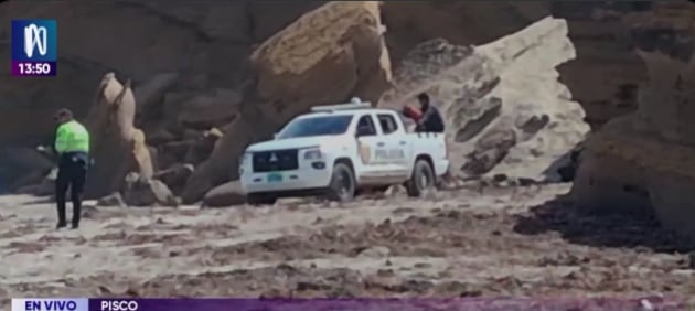 Dos días después del hundimiento de la embarcación Carlitos frente a las costas de Pisco, los restos de uno de los tripulantes fueron encontrados en el litoral de la Reserva Nacional de Paracas. FOTO: CAPTURA CANAL N