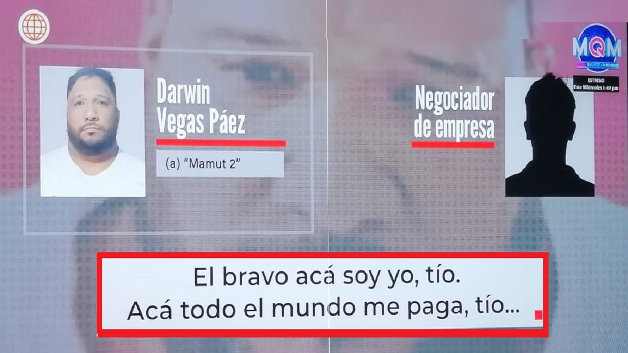 Darwin Vegas Páez. Banda enviaba audios y videos con armas, además de mensajes amenazantes. (Foto: Captura Cuarto Poder)