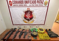 La Libertad: Comando Unificado Pataz incautó armas de guerra y explosivos