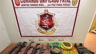 La Libertad: Comando Unificado Pataz incautó armas de guerra y explosivos